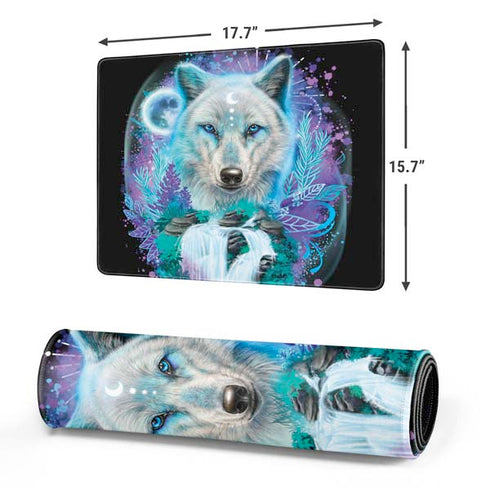 Night Wolf by Sheena Pike Gaming Mouse Pad